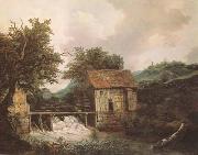 Jacob van Ruisdael Two Watermills and an open Sluice near Singraven (mk08) oil painting artist